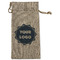 Logo Large Burlap Gift Bags - Front