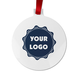 Logo Metal Ball Ornament - Double-Sided
