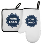 Logo Left Oven Mitt & Pot Holder Set