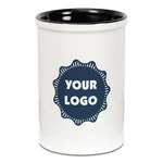 Logo Ceramic Pencil Holders - Black