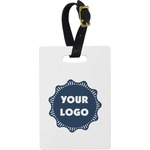 Logo Plastic Luggage Tag - Rectangular