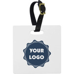 Logo Plastic Luggage Tag - Square