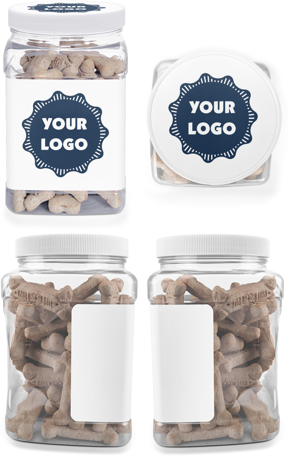 Custom Cookie Jar With Lid Personalized Half-gallon Glass for Coffee  Storage, Pet Dog Treats, Cookie Jar, Snacks 