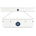 Logo Plastic Ruler - 12"