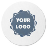 Logo Round Rubber Backed Coaster - Single