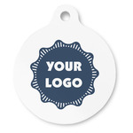 Logo Round Pet ID Tag - Large