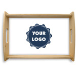 Logo Natural Wooden Tray - Small