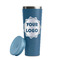 Logo Steel Blue RTIC Everyday Tumbler - 28 oz. - Lid Off