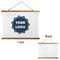 Logo Wall Hanging Tapestry - Landscape - Front & Back