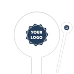 Logo Round Plastic Food Picks