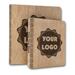 Logo Wood 3-Ring Binder