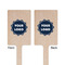 Logo Wooden 6.25" Stir Stick - Rectangular - Double Sided - Front & Back