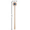 Logo Wooden 7.5" Stir Stick - Round - Dimensions