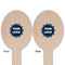 Logo Wooden Food Pick - Oval - Double Sided - Front & Back