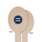 Logo Wooden Food Pick - Oval - Single Sided - Front & Back