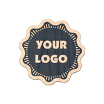 Logo Natural Wooden Sticker