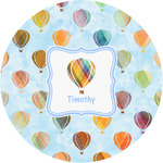 Watercolor Hot Air Balloons Multipurpose Round Labels - 1" (Personalized)