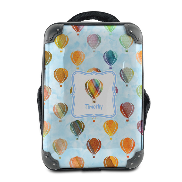 Custom Watercolor Hot Air Balloons 15" Hard Shell Backpack (Personalized)