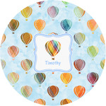 Watercolor Hot Air Balloons Multipurpose Round Labels - Custom Sized (Personalized)