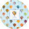 Watercolor Hot Air Balloons 3" Multipurpose Round Labels - Single Sticker