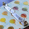 Watercolor Hot Air Balloons 3 Ring Binders - Full Wrap - 1" - DETAIL