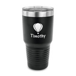 Watercolor Hot Air Balloons 30 oz Stainless Steel Tumbler - Black - Single Sided (Personalized)