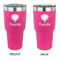 Watercolor Hot Air Balloons 30 oz Stainless Steel Ringneck Tumblers - Pink - Double Sided - APPROVAL