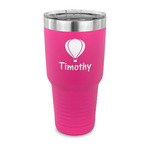 Watercolor Hot Air Balloons 30 oz Stainless Steel Tumbler - Pink - Single Sided (Personalized)