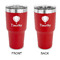 Watercolor Hot Air Balloons 30 oz Stainless Steel Ringneck Tumblers - Red - Double Sided - APPROVAL