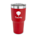 Watercolor Hot Air Balloons 30 oz Stainless Steel Tumbler - Red - Single Sided (Personalized)