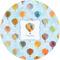 Watercolor Hot Air Balloons 5" Multipurpose Round Label - Single Sticker