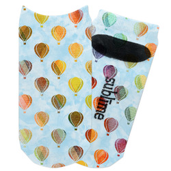 Watercolor Hot Air Balloons Adult Ankle Socks