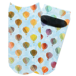 Watercolor Hot Air Balloons Adult Ankle Socks