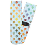 Watercolor Hot Air Balloons Adult Crew Socks