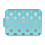 Watercolor Hot Air Balloons Aluminum Baking Pan with Teal Lid (Personalized)