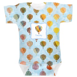 Watercolor Hot Air Balloons Baby Bodysuit (Personalized)
