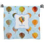 Watercolor Hot Air Balloons Bath Towel (Personalized)