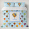 Watercolor Hot Air Balloons Bedding Set- King Lifestyle - Duvet