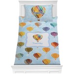 Watercolor Hot Air Balloons Comforter Set - Twin (Personalized)