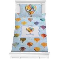 Watercolor Hot Air Balloons Comforter Set - Twin (Personalized)