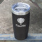 Watercolor Hot Air Balloons Black Polar Camel Tumbler - 20oz - Angled