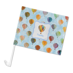 Watercolor Hot Air Balloons Car Flag - Large (Personalized)