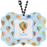 Watercolor Hot Air Balloons Rear View Mirror Charm (Personalized)