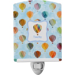 Watercolor Hot Air Balloons Ceramic Night Light (Personalized)