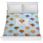 Watercolor Hot Air Balloons Comforter - Full / Queen (Personalized)