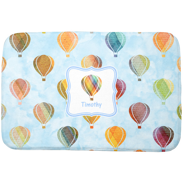 Custom Watercolor Hot Air Balloons Dish Drying Mat (Personalized)