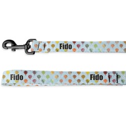 Watercolor Hot Air Balloons Dog Leash - 6 ft (Personalized)