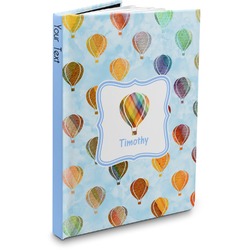 Watercolor Hot Air Balloons Hardbound Journal - 7.25" x 10" (Personalized)