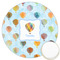 Watercolor Hot Air Balloons Icing Circle - Large - Front