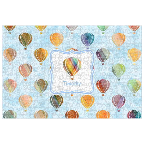 Custom Watercolor Hot Air Balloons Jigsaw Puzzle - 1000-piece (Personalized)